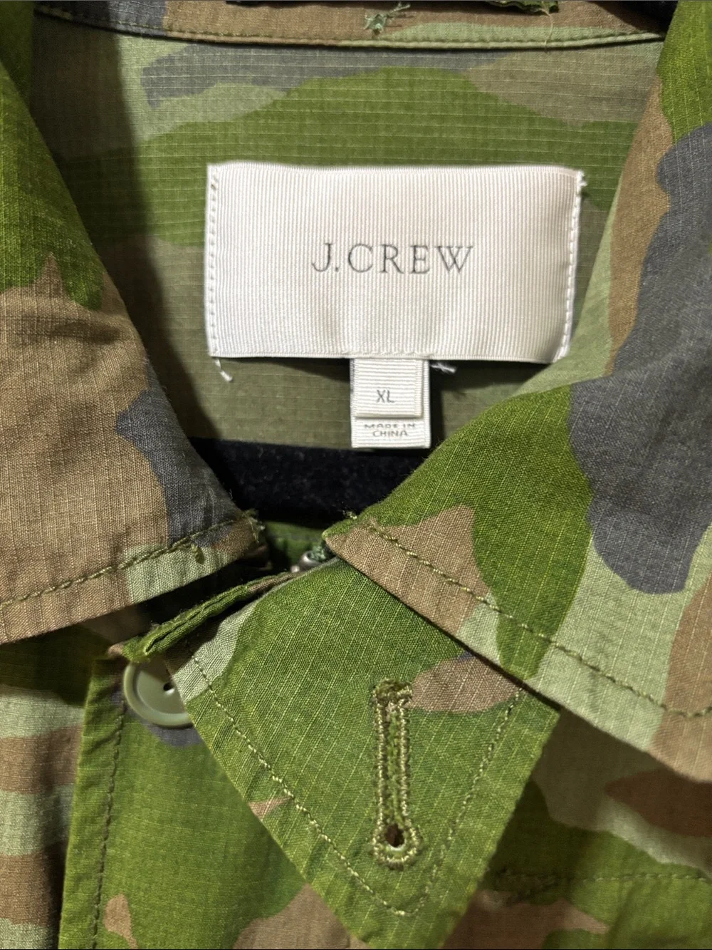 Camouflage J Crew Jacket